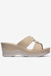 Dép Xuồng Zucia 6cm Quai Chéo-DHLM9Kem Color1First