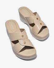 Dép Xuồng Zucia 6cm Quai Chéo-DHLM9Kem Color1