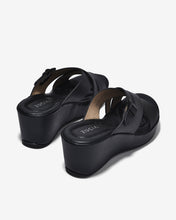 Dép Xuồng Zucia 7cm Quai Chéo Khóa Cài Êm Chân-DHLN2Đen Color1
