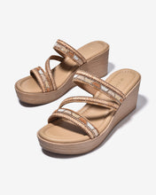 Dép Xuồng Zuciani 7cm Quai Đính Hạt-DCM48Cafe Color1