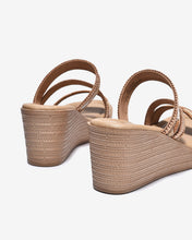 Dép Xuồng Zuciani 7cm Quai Đính Hạt-DCM48Cafe Color1