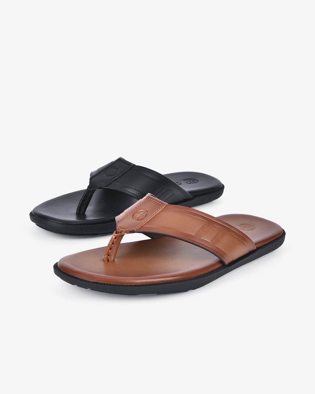 Dép Kẹp Đông Hải Quai To Dập Viền-D1820-Đen Color1