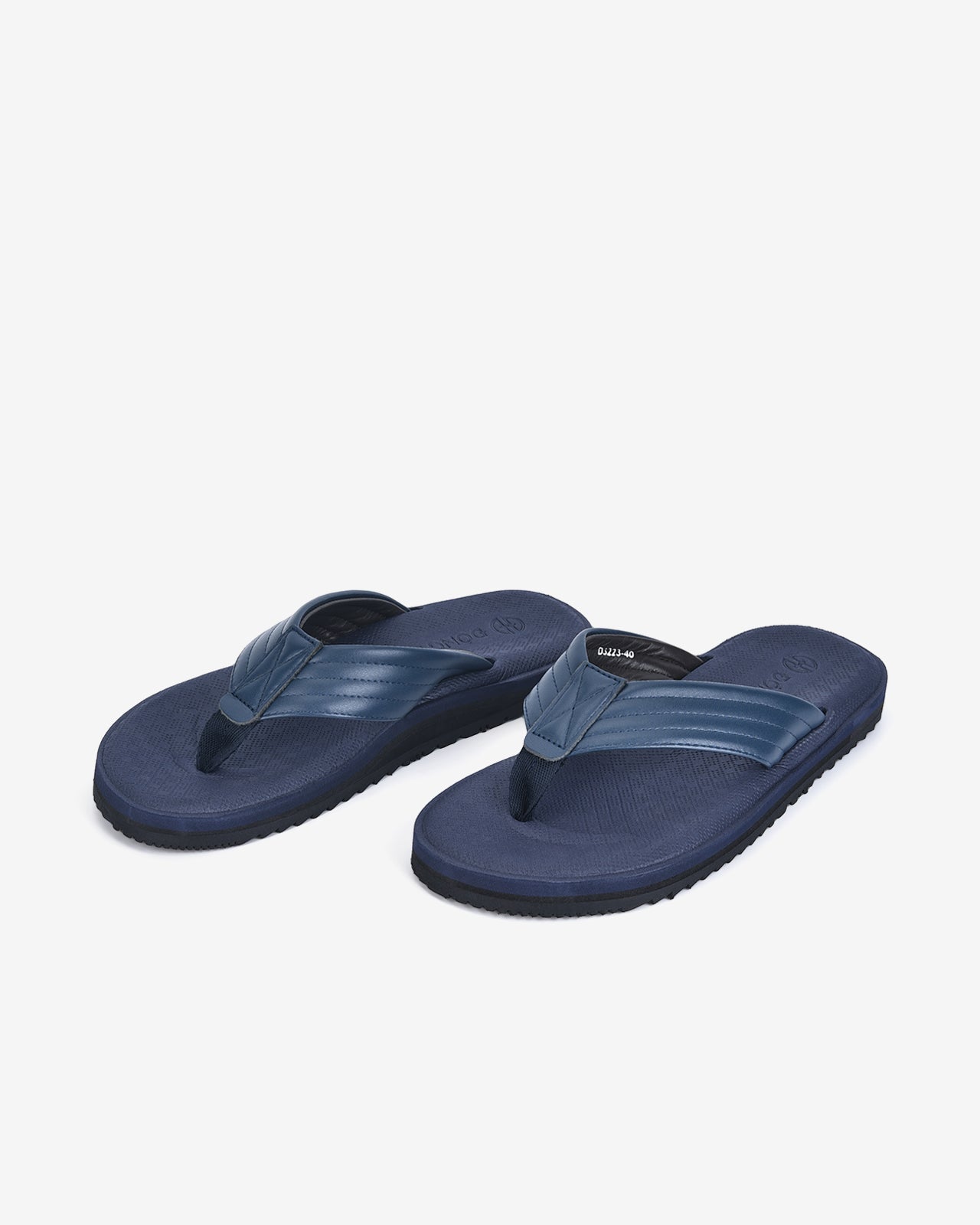 Dép Kẹp Nam Da Phối Vải-D3223Xanh Color2