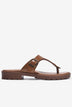 Dép Kẹp Nữ Đông Hải Quai T-Strap Khóa Vuông-D32E5Bò Color1First