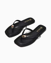 Dép Kẹp Nữ Đế Bằng Đông Hải-D7739Đen Color1