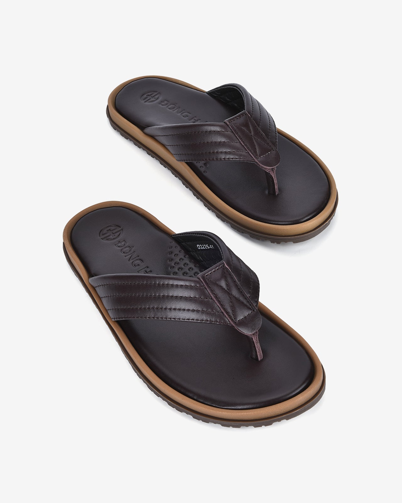 Dép Kẹp Nam Đông Hải Quai Chần Chỉ-D3225-Nâu Color2