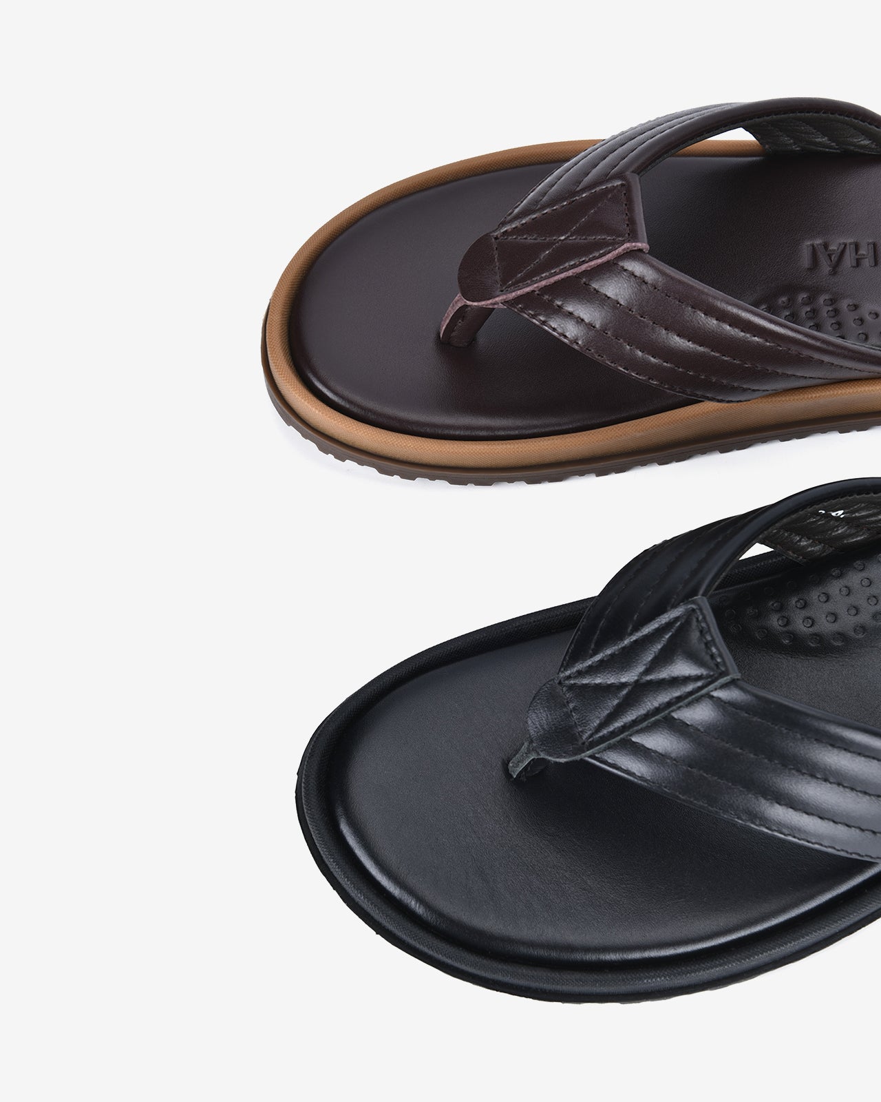 Dép Kẹp Nam Đông Hải Quai Chần Chỉ-D3225-Nâu Color1