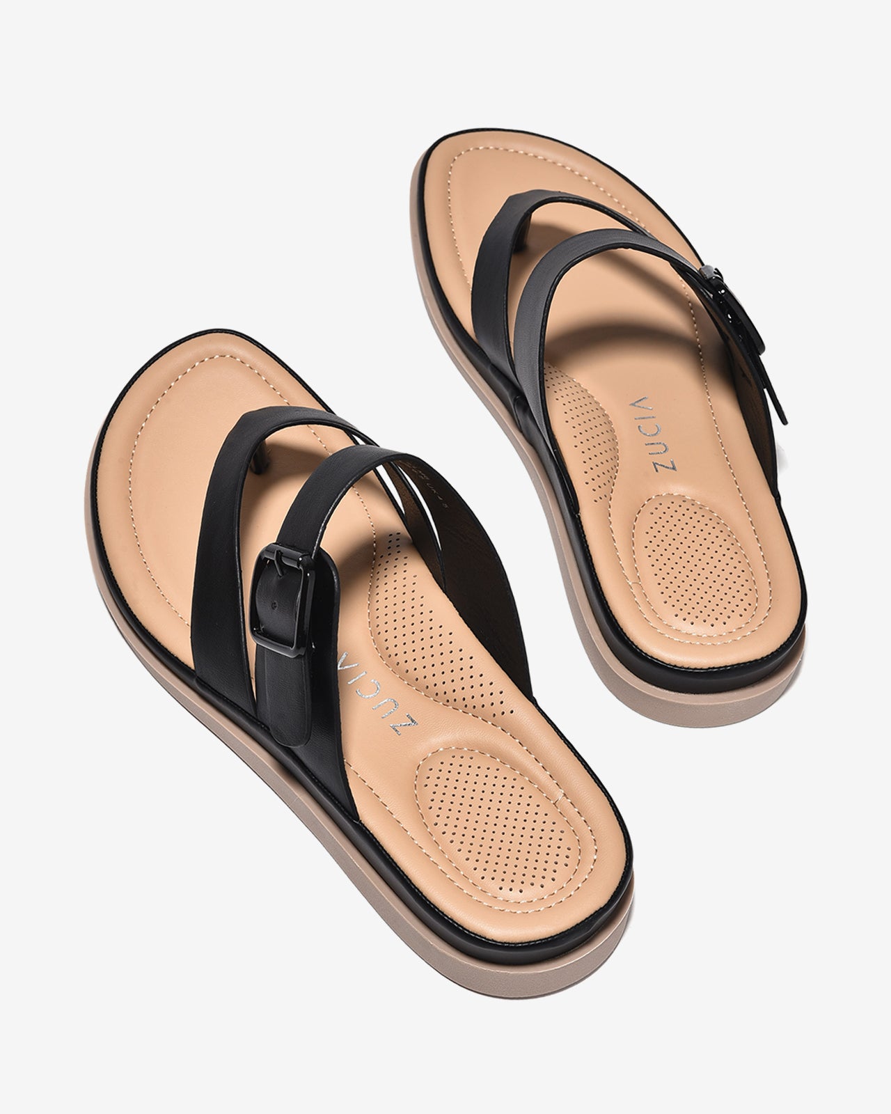 Dép Kẹp Zucia 3CM Êm Mềm-DHLM8Đen Color1