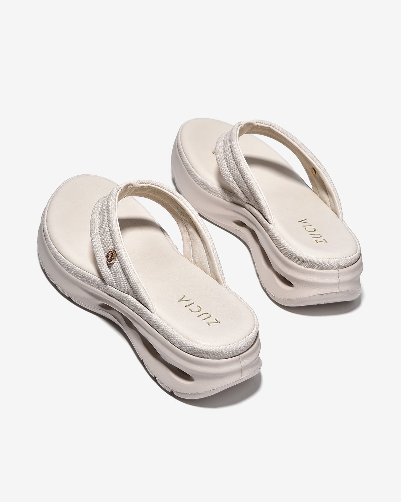 Dép Kẹp Zucia 5cm Đế Nâng Đỡ Bàn Chân-DRXE1Kem Color1