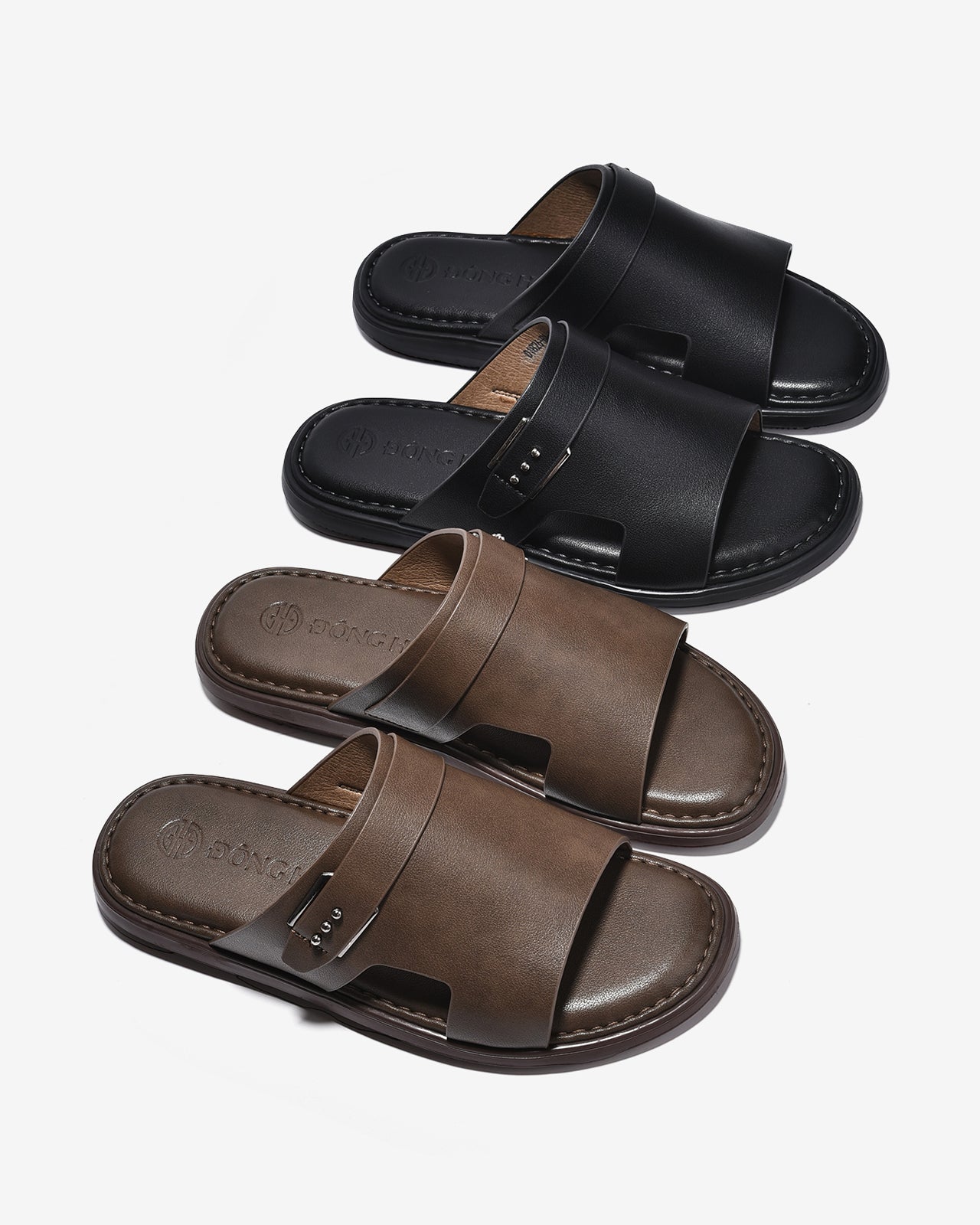 Dép Nam Đông Hải Quai Khóa-D1826-Đen Color1