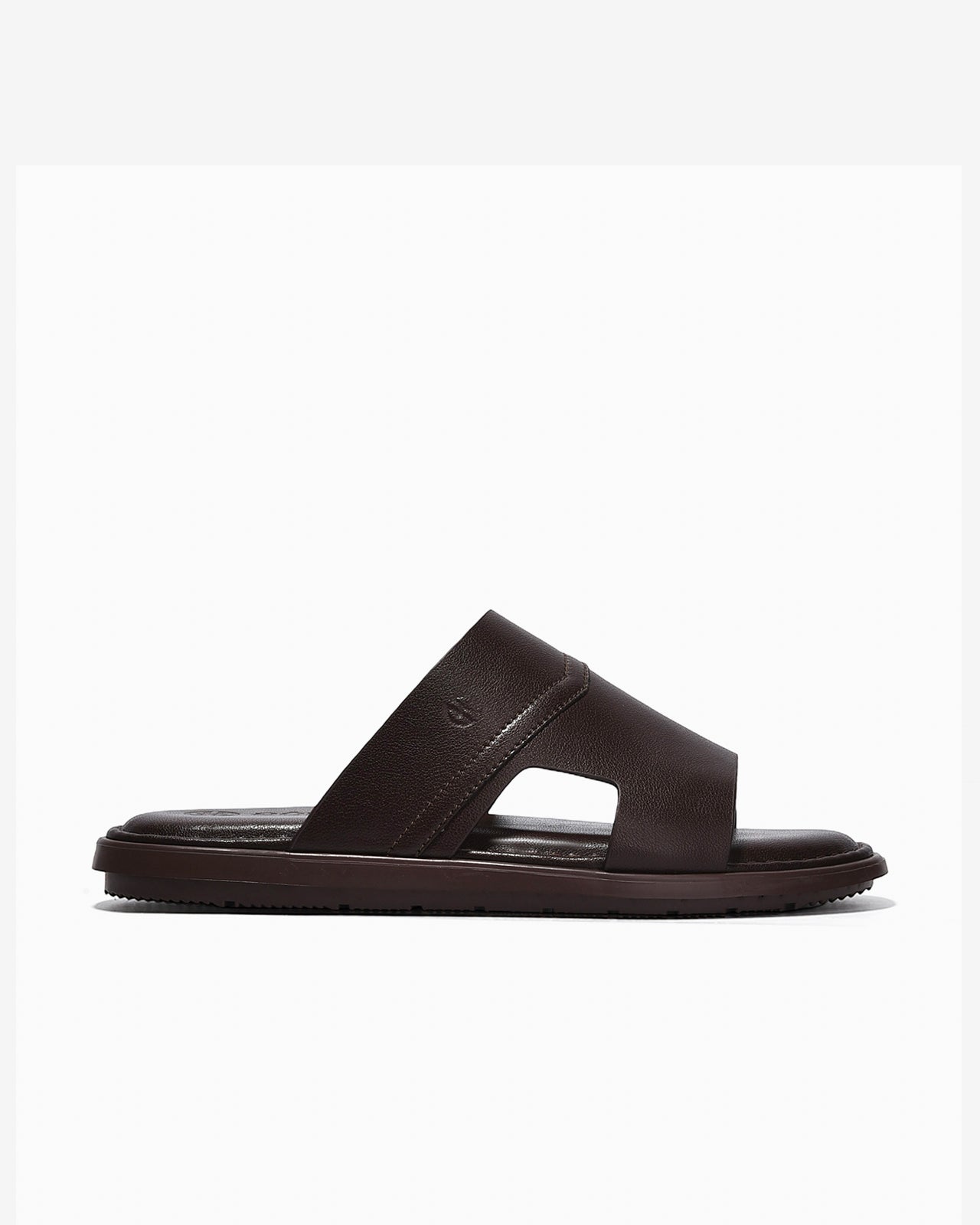 Dép Quai Ngang Đông Hải Bản To Dập Logo-D1827-Nâu Color1First