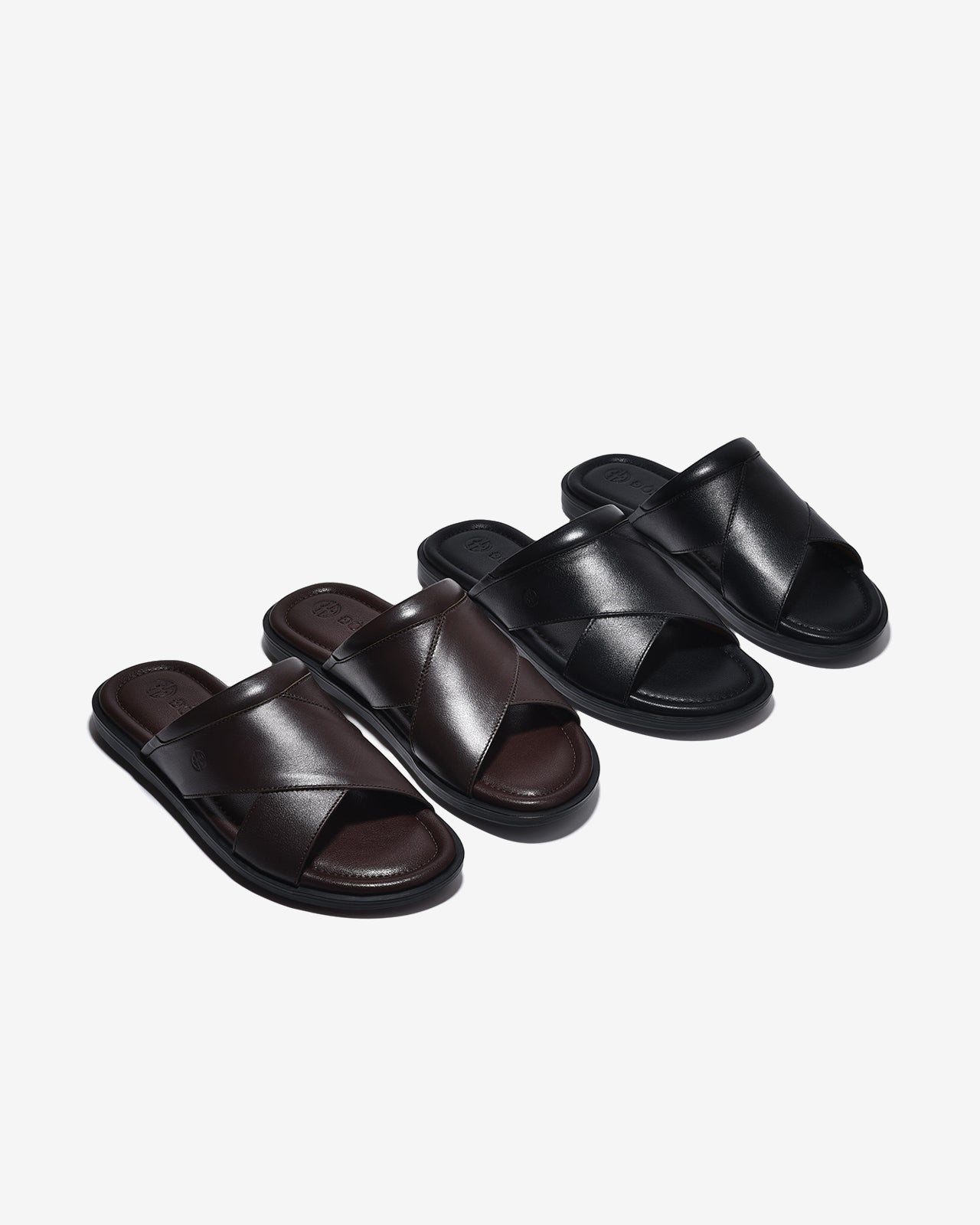 Dép Nam Đông Hải Êm Mềm Bản Rộng-D1828Nâu Color1