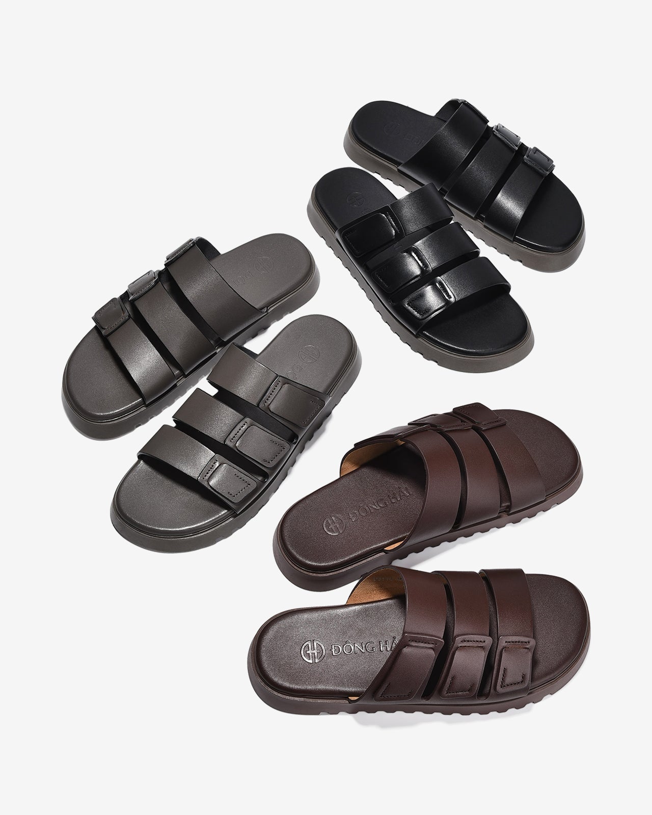 Dép Quai Ngang Đông Hải Bảng To-D3114Xám Color1