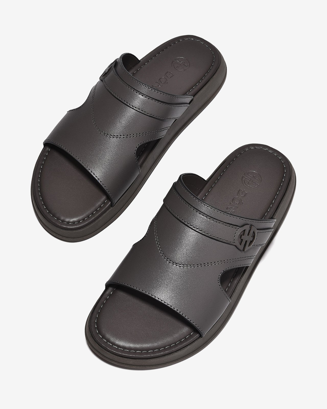 Dép Quai Ngang Nam Đông Hải Quai Phối Logo-D3116Xám Color1