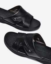 Dép Quai Ngang Nam Đông Hải Da Mềm Bảng To-D3233Đen Color1