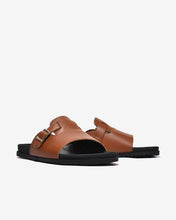 Dép Nam Đông Hải Quai Ngang Khóa Cài-D3235Bò Color1