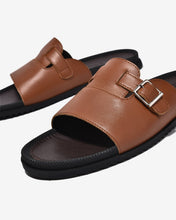 Dép Nam Đông Hải Quai Ngang Khóa Cài-D3235Bò Color1
