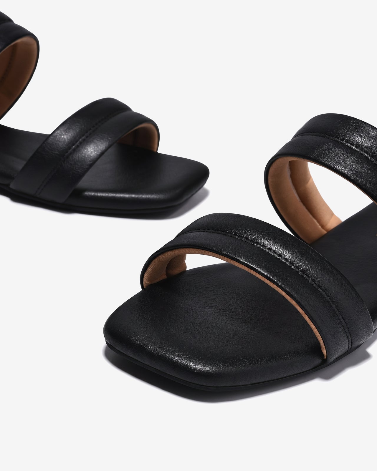 Dép Nữ Đông Hải Quai Đôi Chỉ Nổi-D7740Đen Color1