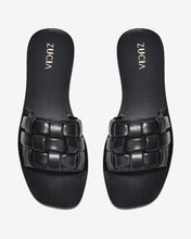 Dép Quai Ngang Nữ Zucia Quai Ngang Đan Phồng-DRXC1-Đen Color1