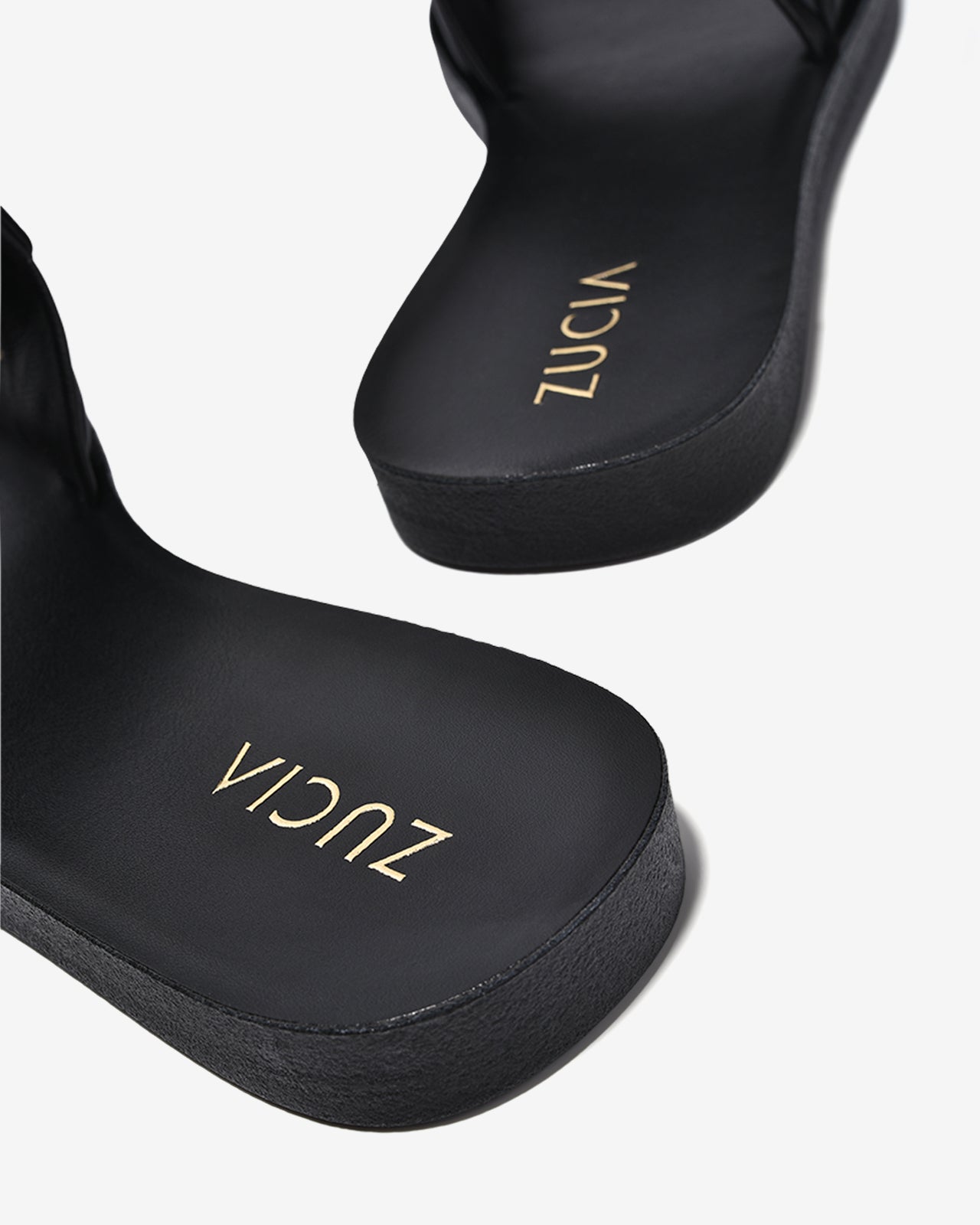 Dép Quai Ngang Nữ Zucia Quai Ngang Đan Phồng-DRXC1-Đen Color1