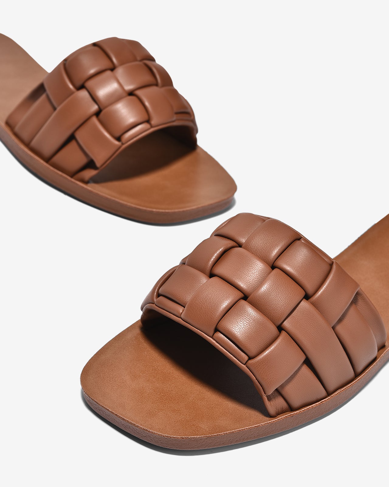 Dép Quai Ngang Nữ Zucia Đan Phồng-DRXC1-Nâu Color1