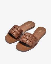 Dép Quai Ngang Nữ Zucia Đan Phồng-DRXC1-Nâu Color1