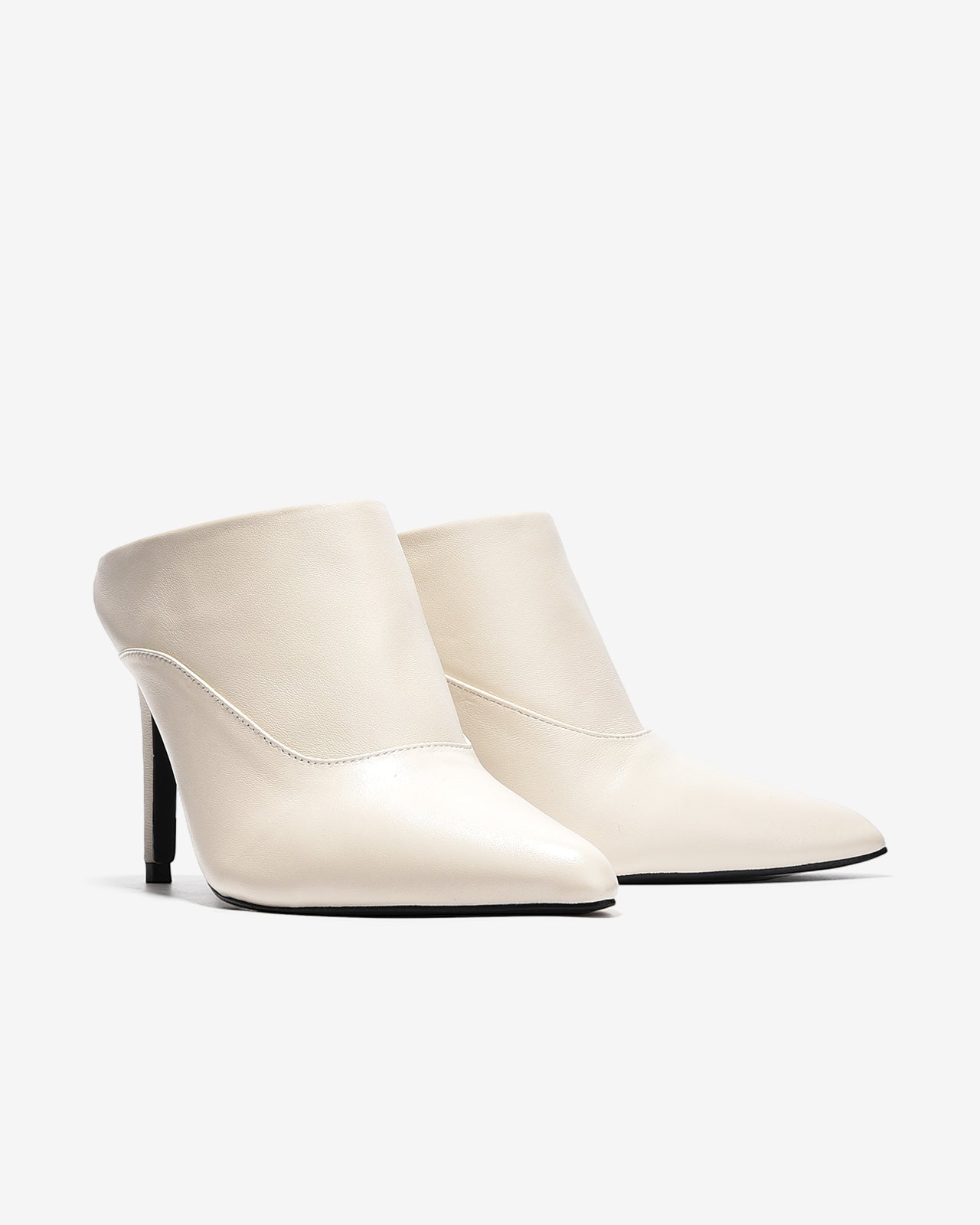 Dép Sapo Cao Gót Đông Hải Mũi Nhọn-G5725-Kem Color1