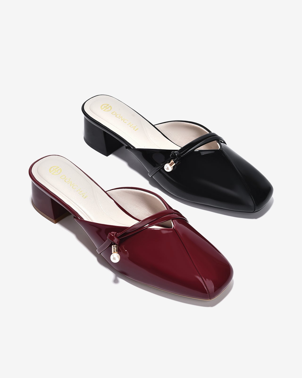 Dép Sapo Nữ Đông Hải Quai Đính Châu-G5853-Đỏ Color1