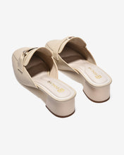 Dép Sapo Nữ Đông Hải Mũi Vuông Phối Nơ Đính Đá-G5861-Kem Color1