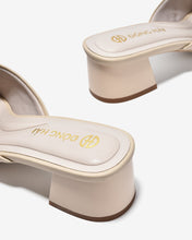 Dép Sapo Nữ Đông Hải Gót Vuông Đính Hoa-G5862-Kem Color1