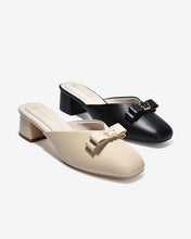 Dép Sapo Nữ Đông Hải Gót Vuông Đính Hoa-G5862-Kem Color1