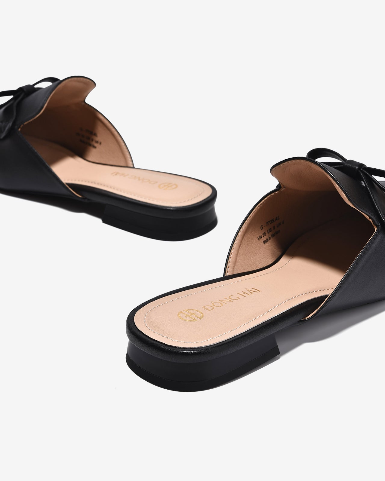 Dép Sapo Đông Hải Quai Khóa Nơ-G7735Đen Color1