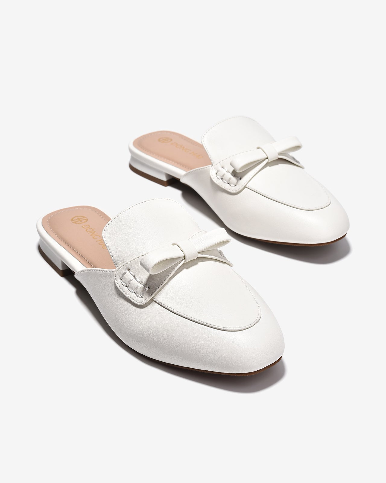 Dép Sapo Đông Hải Quai Khóa Nơ-G7735Trắng Color1