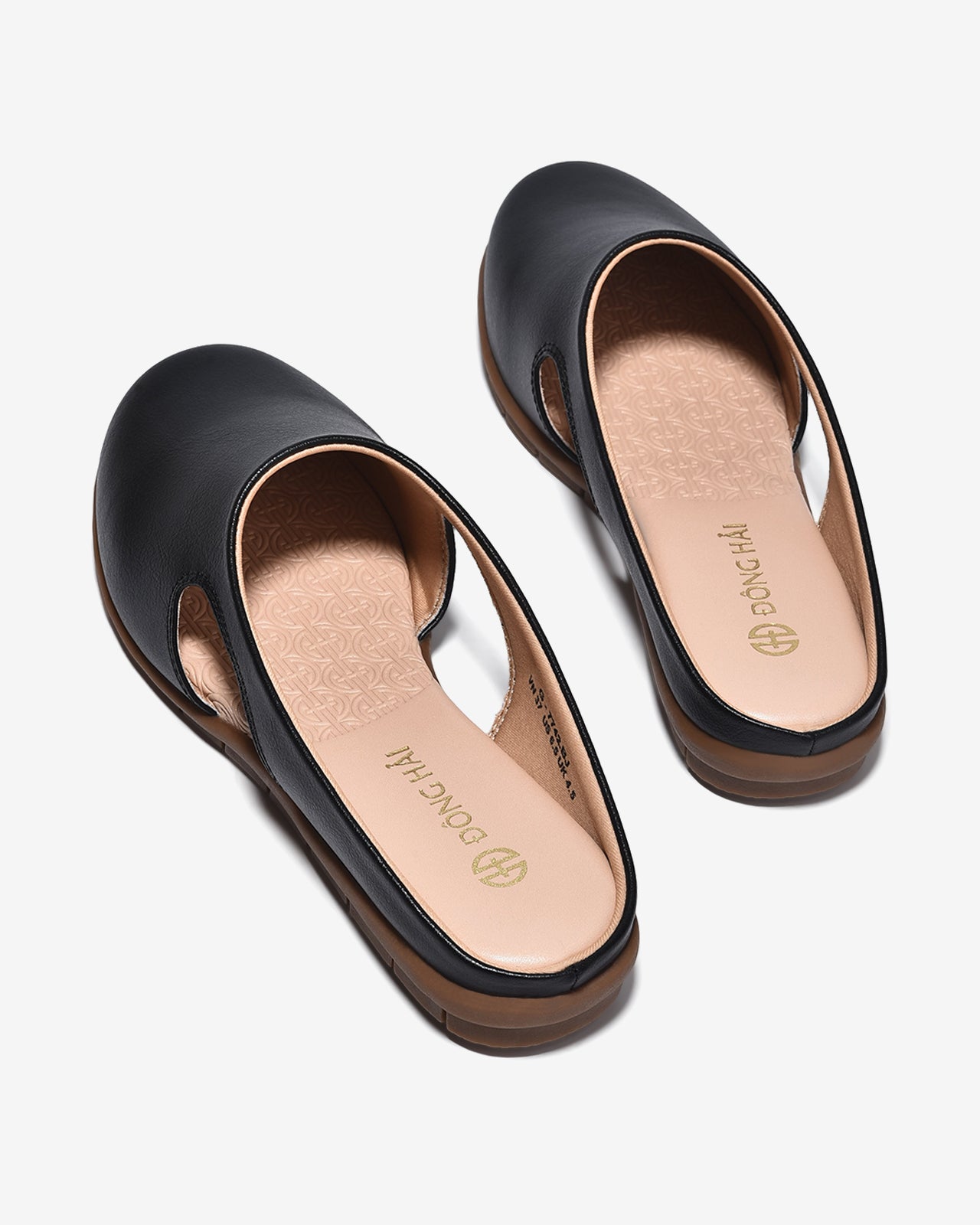 Dép Sapo Nữ Đông Hải Cut-Out Thanh Lịch-G7742Đen Color1