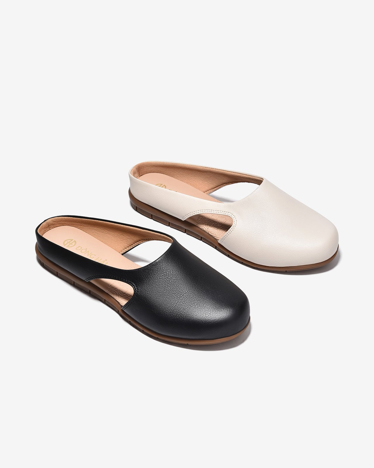 Dép Sapo Nữ Đông Hải Cut-Out Thanh Lịch-G7742Kem Color1