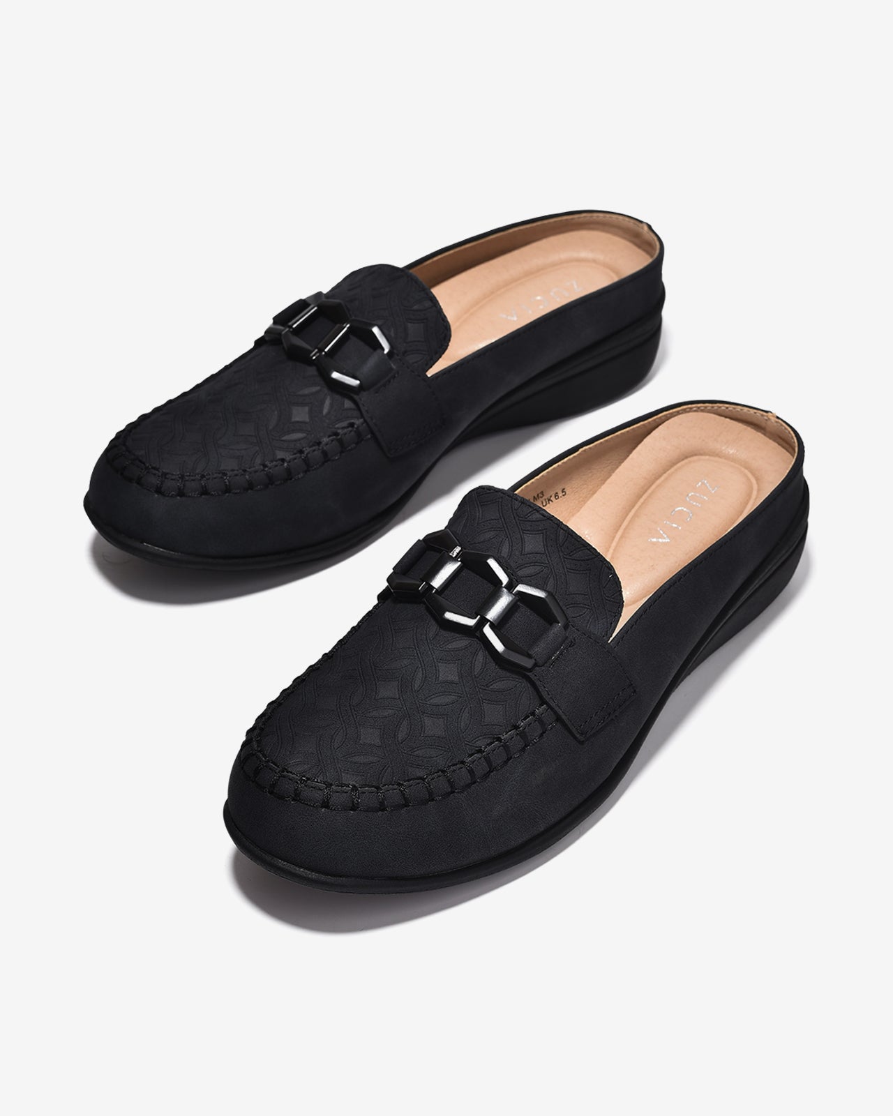 Dép Sapo Zucia Họa Tiết Cách Điệu-GHLM3-Đen Color1