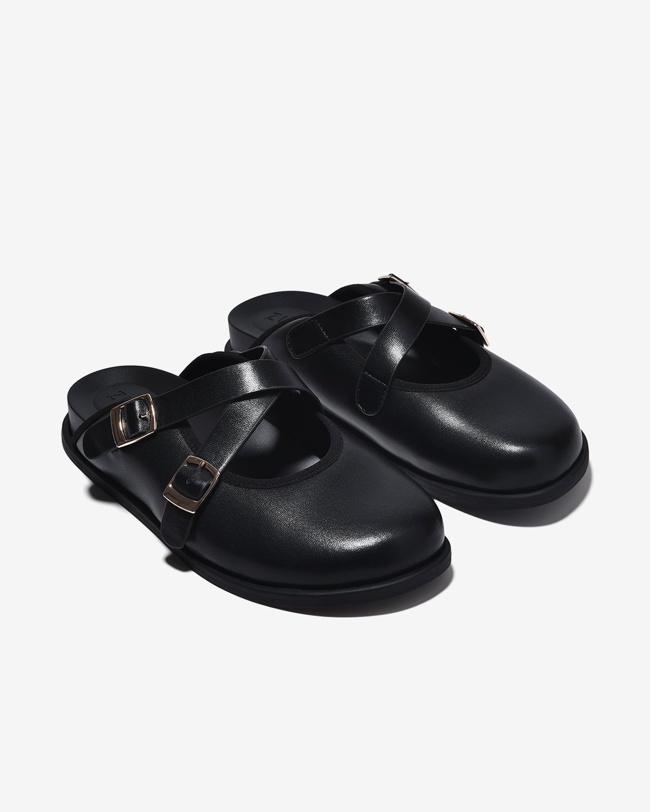 Dép Sapo Nữ Zucia 3cm Quai Đan Chéo-GRXD6Đen Color1