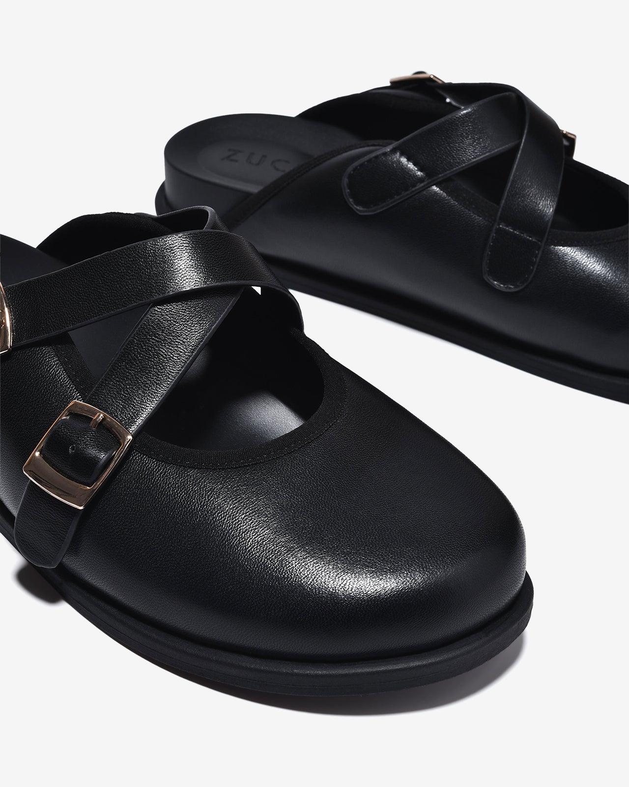 Dép Sapo Nữ Zucia 3cm Quai Đan Chéo-GRXD6Đen Color1