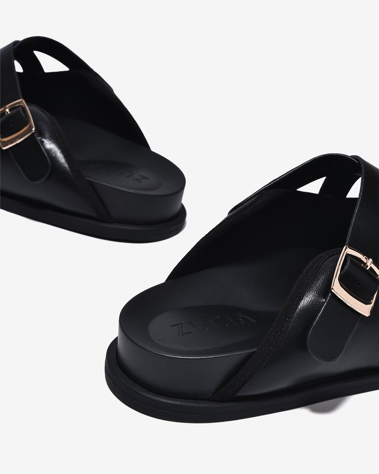 Dép Sapo Nữ Zucia 3cm Quai Đan Chéo-GRXD6Đen Color1
