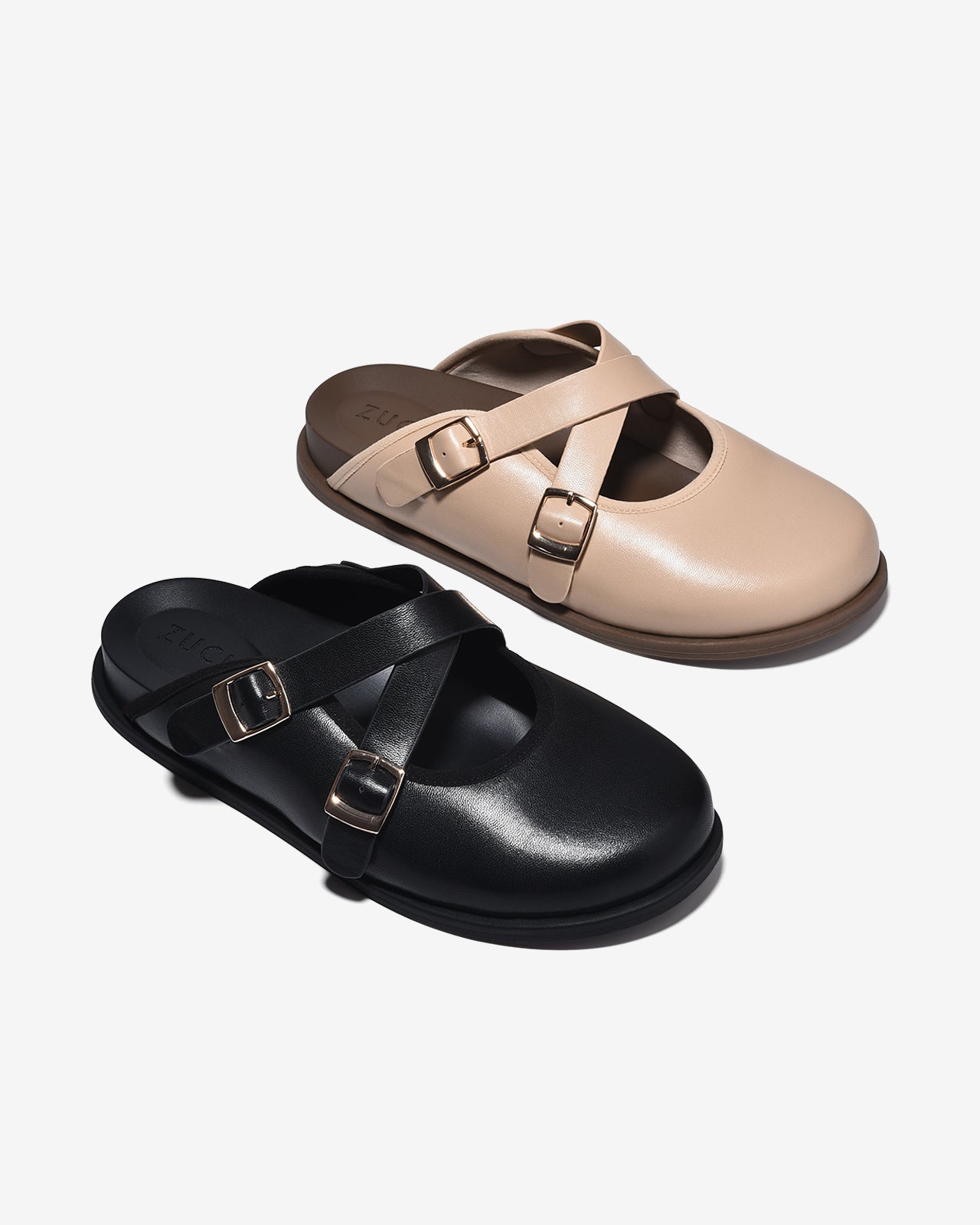 Dép Sapo Nữ Zucia 3cm Quai Đan Chéo-GRXD6Đen Color1