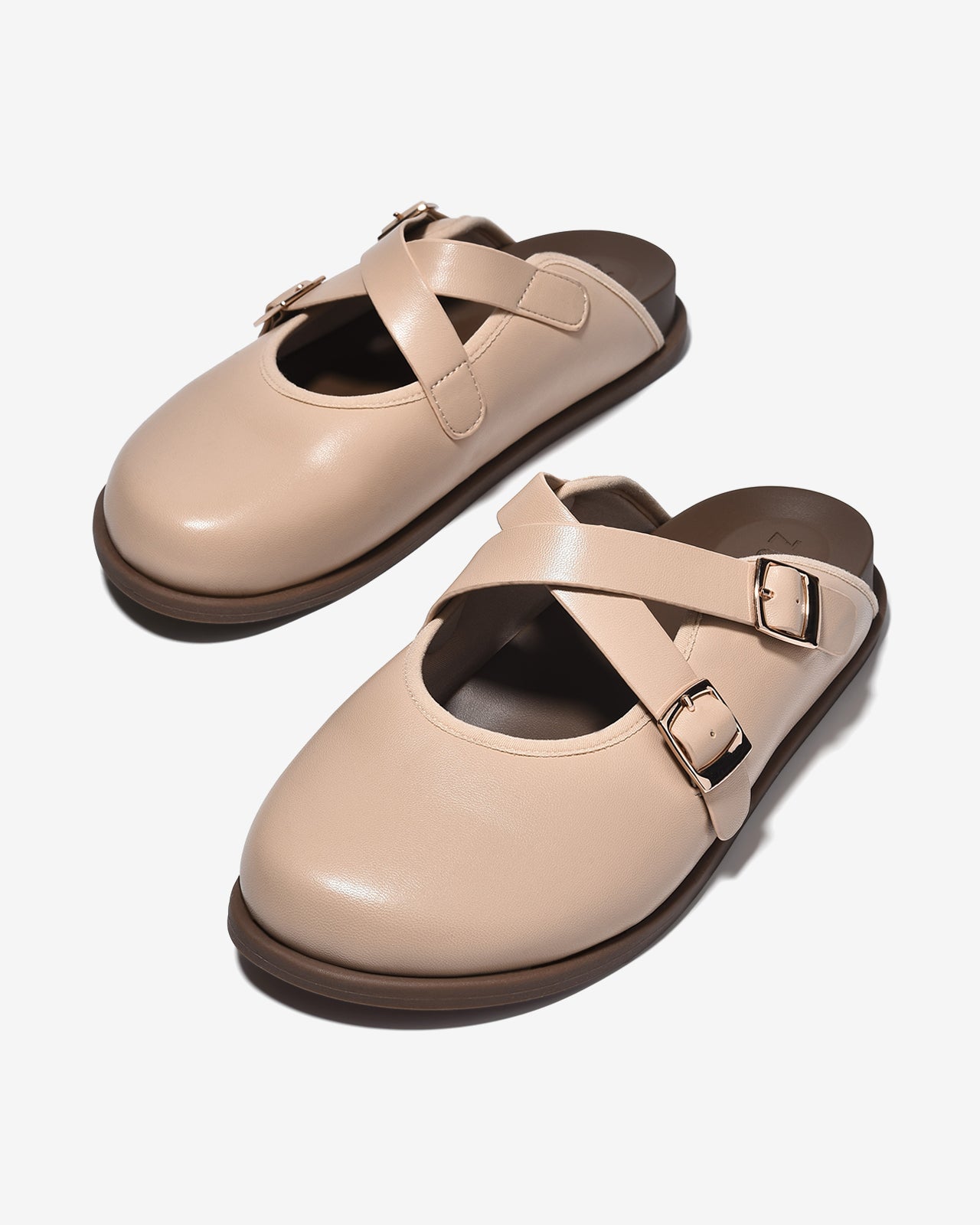 Dép Sapo Nữ Zucia 3cm Quai Đan Chéo-GRXD6Kem Color1