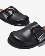 Dép Sapo Zucia Mũi Bo Tròn Khoá Kim Loại-GTHA1-Đen Color1