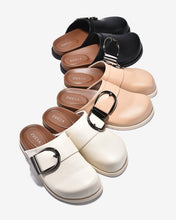 Dép Sapo Zucia Mũi Bo Tròn Khoá Kim Loại-GTHA1-Đen Color1