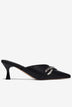 Dép Sapo Cao Gót 7cm Zucia Mũi Nhọn Đính Đá-GTHC7Đen Color1First