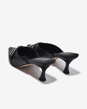 Dép Sapo Cao Gót 7cm Zucia Mũi Nhọn Đính Đá-GTHC7Đen Color1