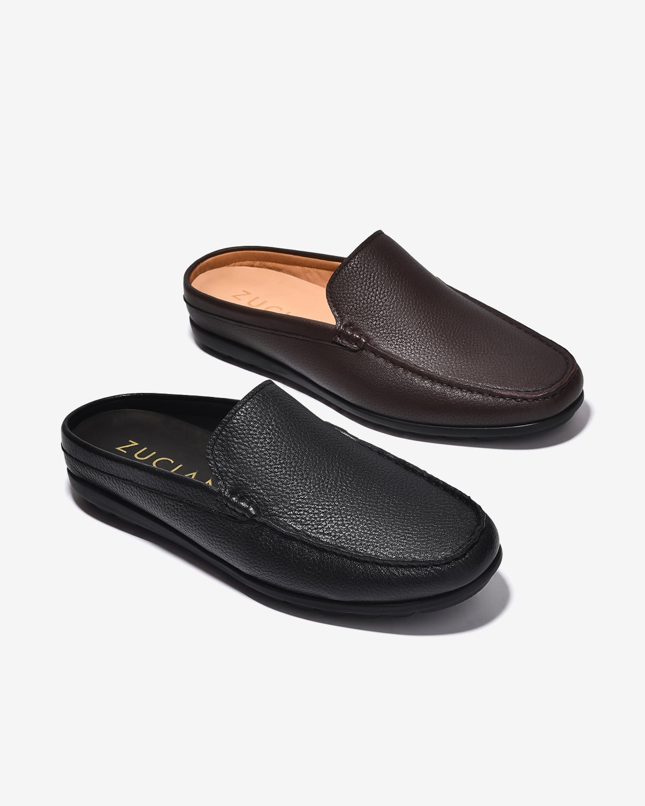 Dép Sapo Zuciani Da Vân Hạt Thanh Lịch-GSD10Đen Color1
