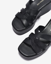 Dép Xuồng Đông Hải Quai Đan Đế 8cm-D32G8-Đen Color1