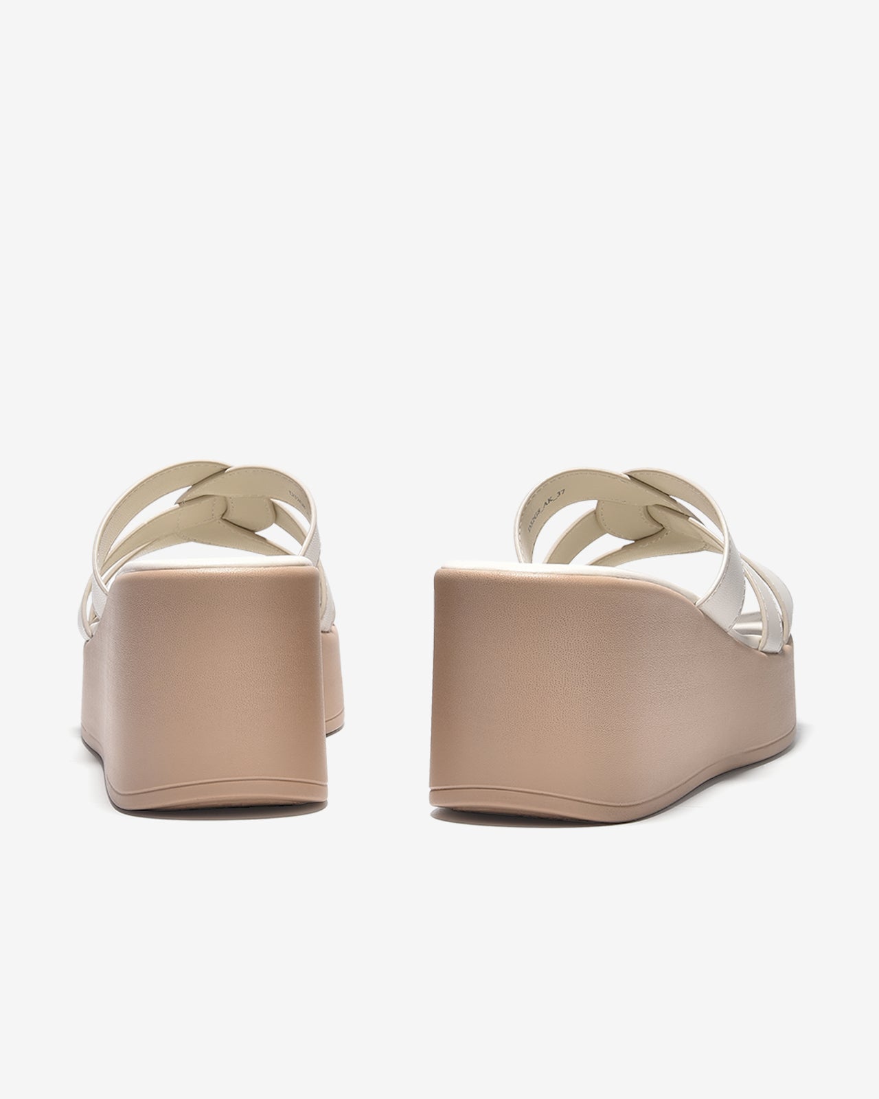 Dép Xuồng Đông Hải Quai Đan Đế 8cm-D32G8Kem Color1