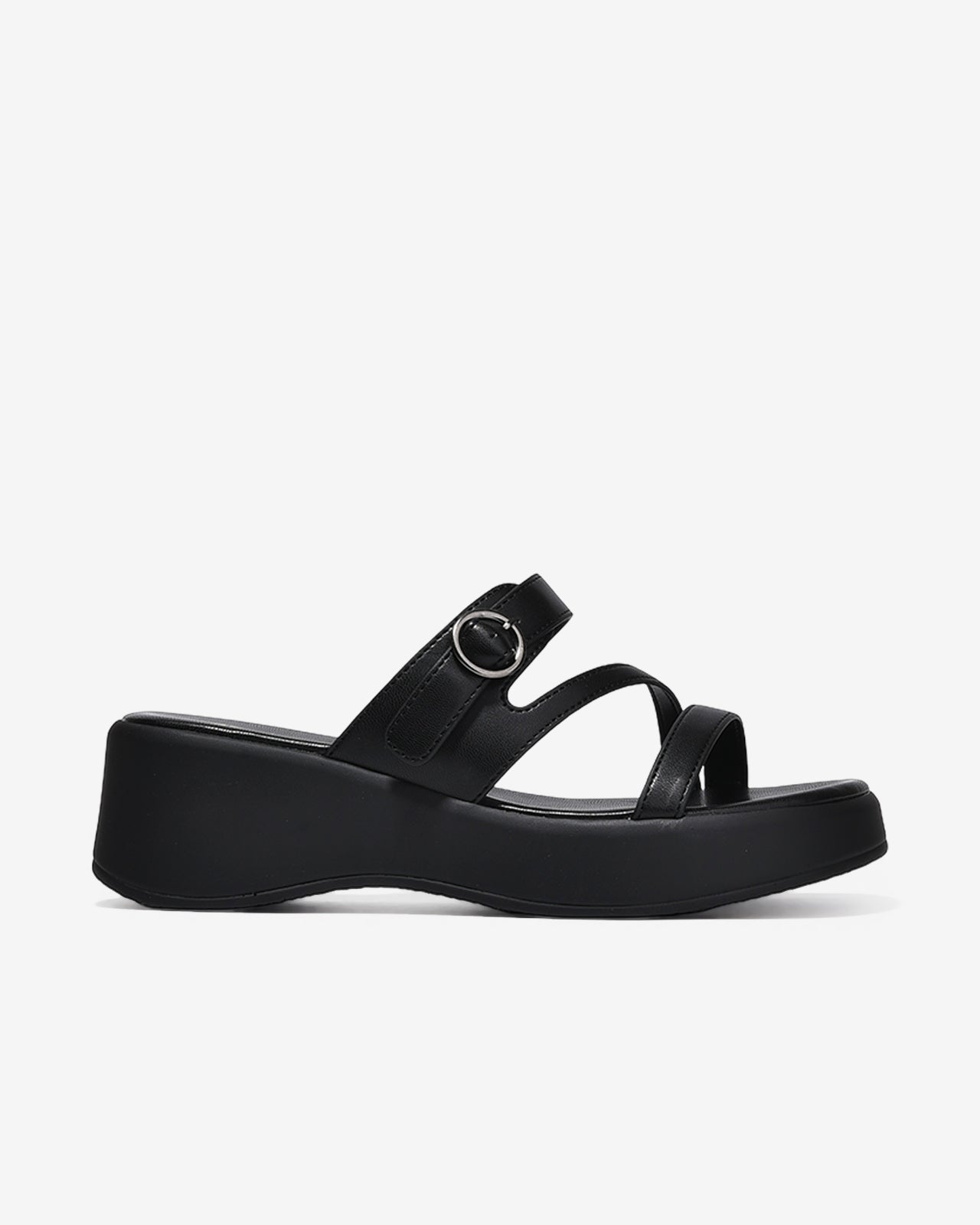 Dép Xuồng Đông Hải Ba Quai Phối Khóa-D32H5-Đen Color1First