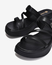 Dép Xuồng Đông Hải Ba Quai Phối Khóa-D32H5Đen Color1